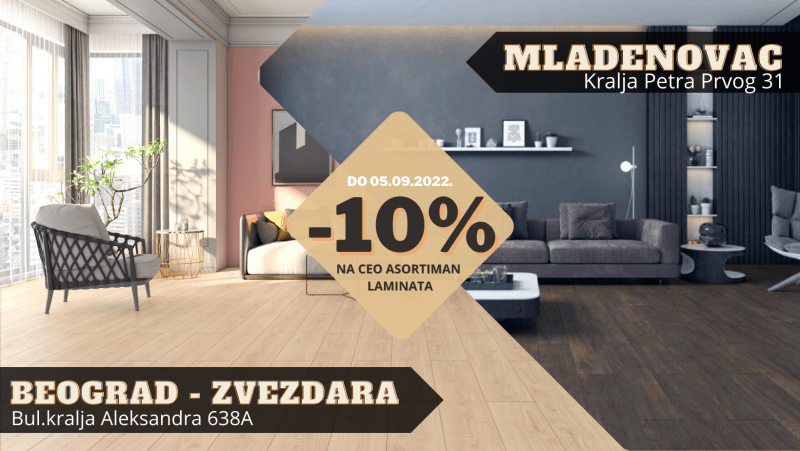 Akcija Laminata -10% Bulevar i Mladenovac
