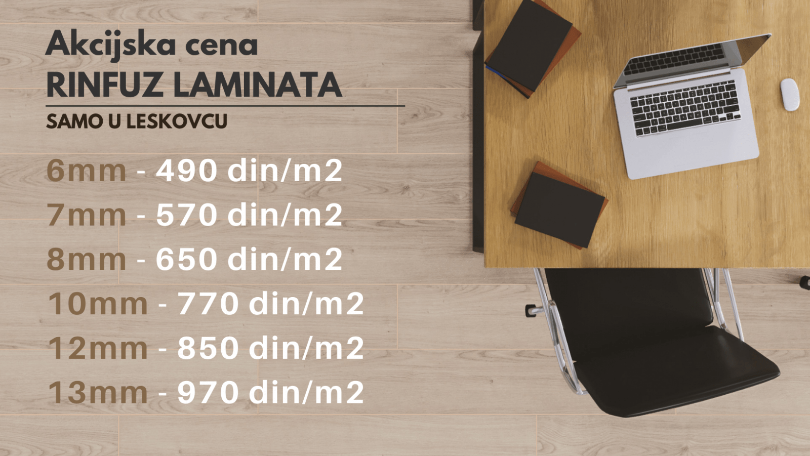 Akcijska cena Rinfuz laminata u Leskovcu